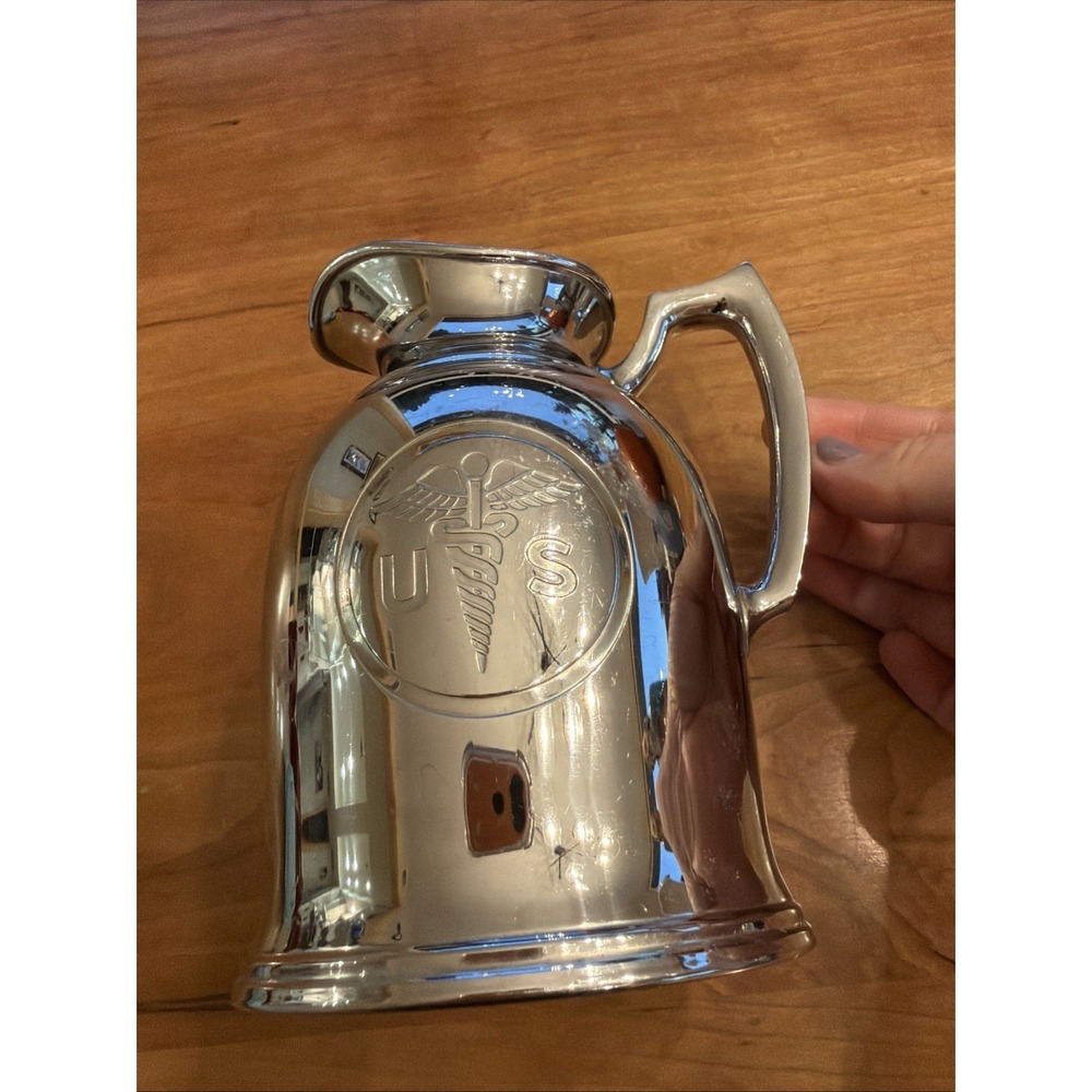 WWI Era U.S. Army Medical Corps Stanley‎ Insulated Pitcher Caduceus LF&C